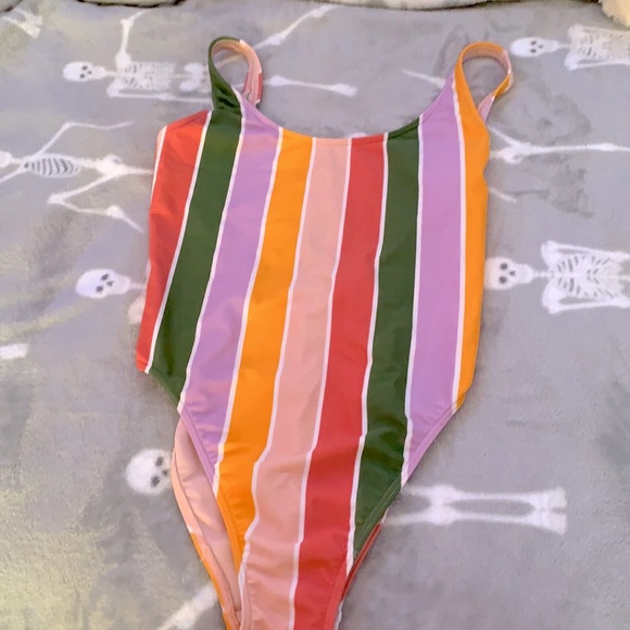 Striped Hollister one piece swimsuit xs - Picture 1 of 4